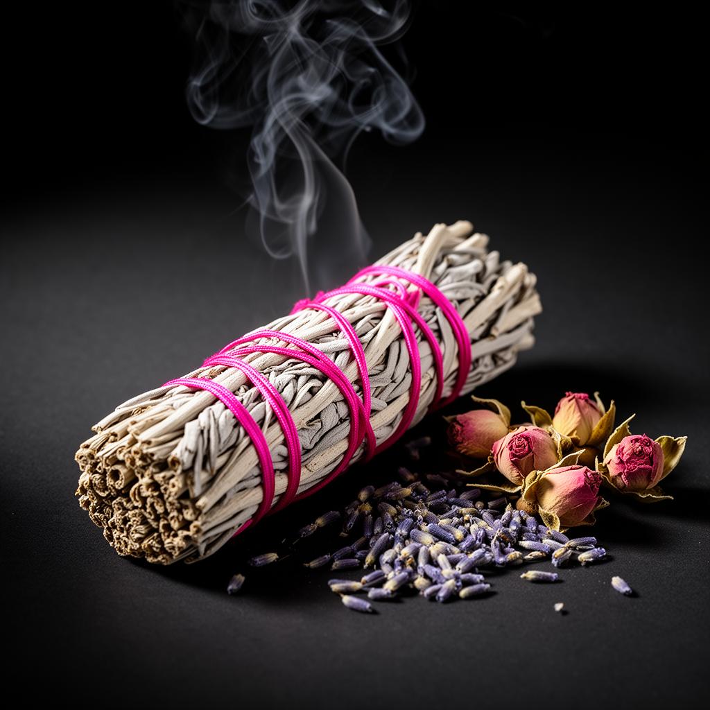 White Sage & Rose Smudge